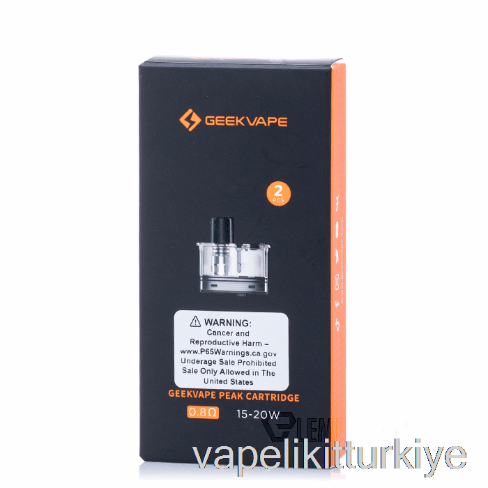 Vape Türkiye Geek Vape Tepe Yedek Bölmeleri 0.8ohm Tepe Bölmeleri